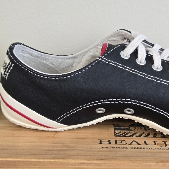 Converse Low Top Leather Slim Limited Edition Deluxe Black Sneakers Shoes CTAS 8 - Picture 4 of 16